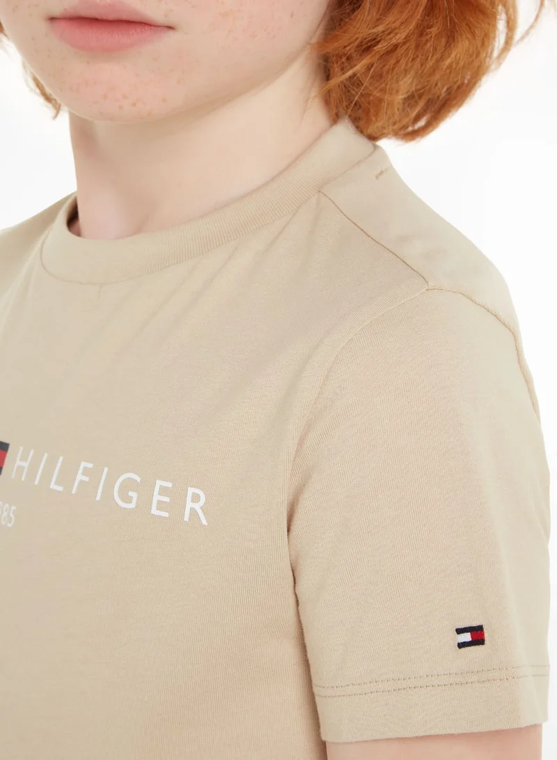 TOMMY HILFIGER Kids Logo Crew Neck T-Shirt