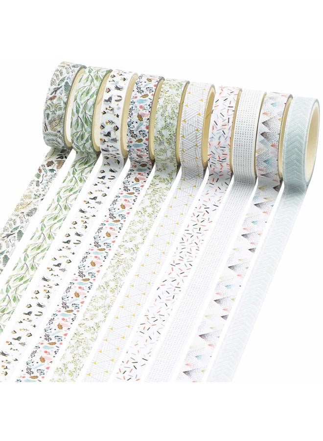 Knaid 40 Rolls of Slim Washi Tape Gift Box Set, Decorative Paper Tapes 10 mm Wide for Scrapbooking, DIY Arts and Crafts, Bullet Journal, Planner, Junk Journal, Notebooks (Pastel) - Image 2