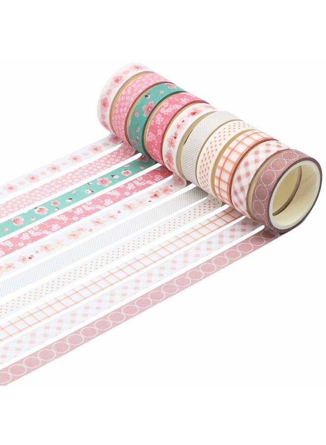 Knaid 40 Rolls of Slim Washi Tape Gift Box Set, Decorative Paper Tapes 10 mm Wide for Scrapbooking, DIY Arts and Crafts, Bullet Journal, Planner, Junk Journal, Notebooks (Pastel) - Image 4