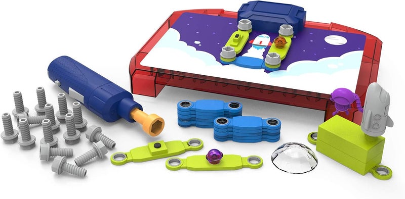Educational Insights Design & Drill Space Circuits STEM Toy Kit with 52 Pieces and 20 Challenges for Kids Ages 5+ - Image 1