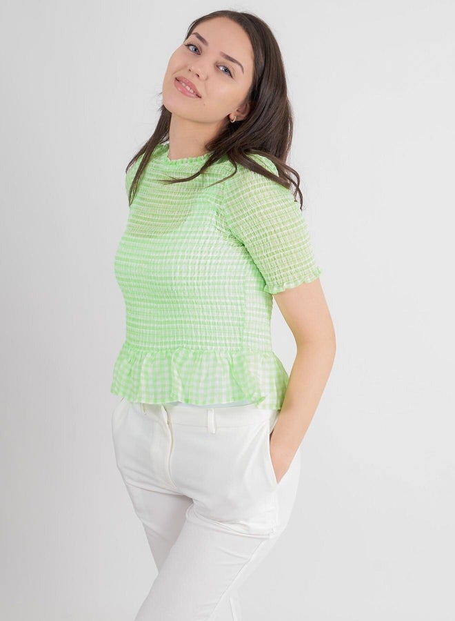 PIECES Shirred Top - Image 4