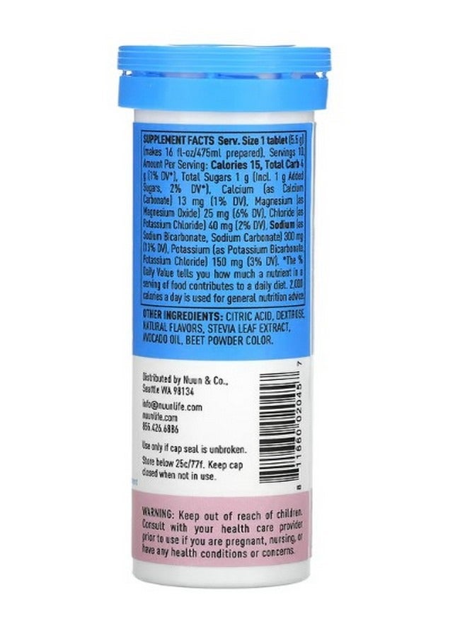 نون Hydration Sport Effervescent Electrolyte Supplement Strawberry Lemonade 10 Tablets - Image 2