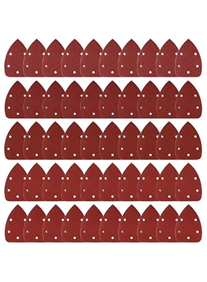 Mouse Detail Sander Sandpaper Sanding Paper Assorted Sanding Pads 40 80 120 180 240 Grits (50pcs Mouse Sandpaper)  - Image 1