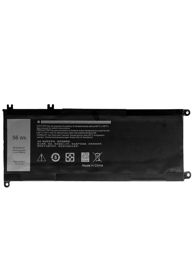 56WH 33YDH Laptop Battery for Dell Inspiron 17 7000 7778 7779 7786 7773 15 7577 G3 3579 3779 G5 5587 G7 7588 Latitude 13 3380 14 3490 15 3590 3580 PVHT1 P30E 81PF3 081PF3 6 Months Warranty - Image 1