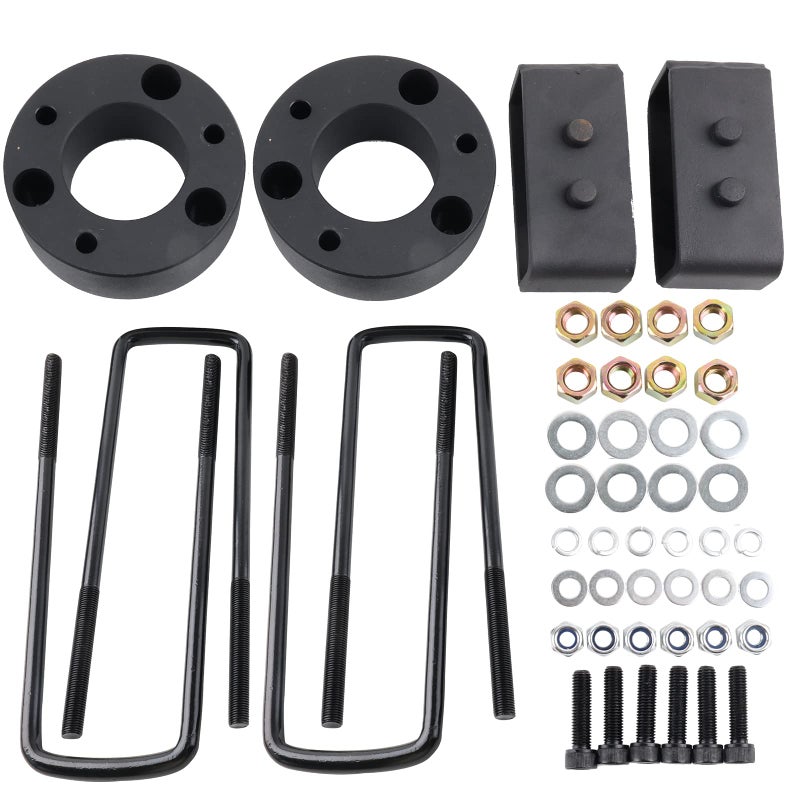 BAGARAATAN F150 Full Suspension Lift Kits3 Front and 2 Rear Leveling Lift Kits with Extended U Bolts Compatible with Ford F150 2WD 4WD 20042022
