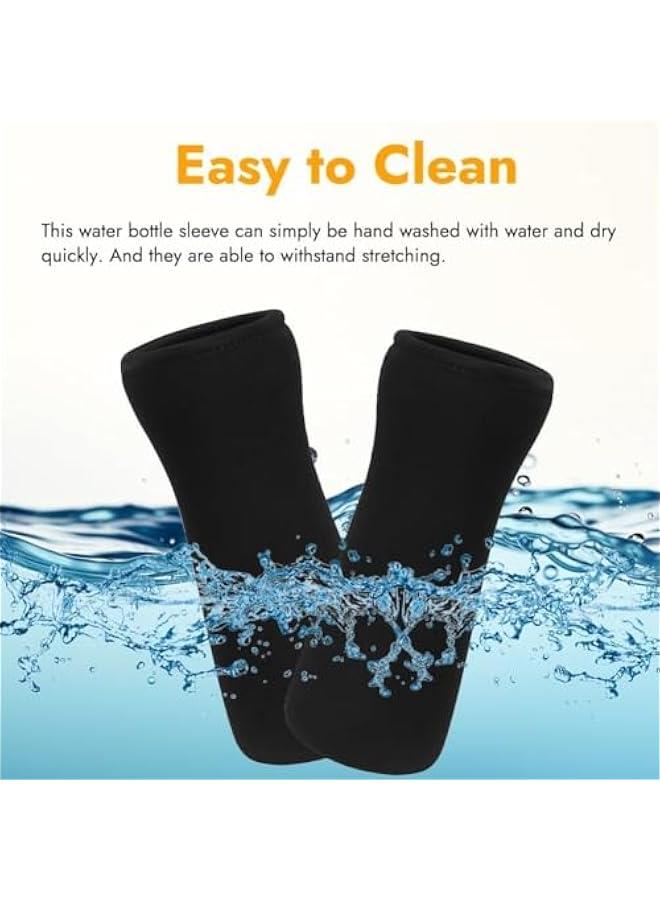 HOOKOR 2PCS Sleeve for Cirkul Water Bottle 22 oz, Water Bottle Sleeve for Cirkul Plastic & Stainless Steel Bottle, Neoprene Insulated Water Bottle Cover for Retaining Temperature - Image 4