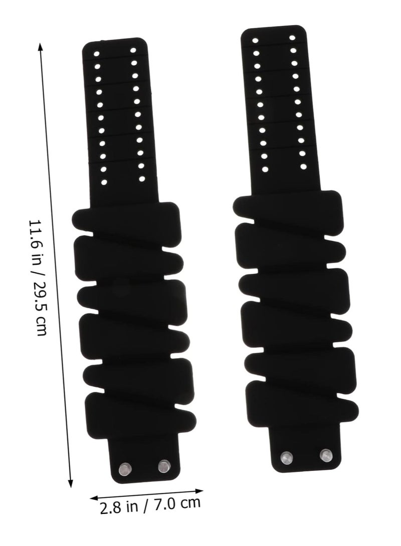 general 1 Pair Weight-bearing Bracelet Silicone Leg Bangles Heavy Duty Sand Bags Weighting Bracelet Cuff Bracelets Exercise Sand Bags Heavy Duty Fitness Wrist Sandbag Silica Gel - Image 5