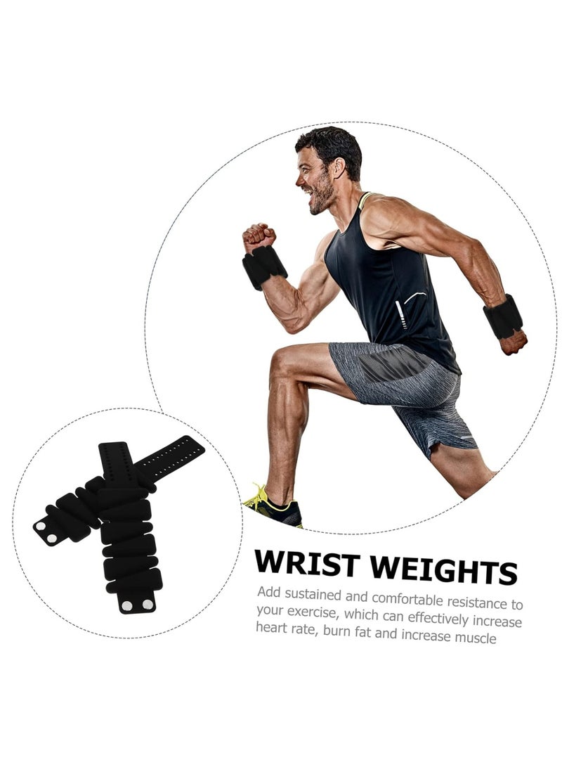 general 1 Pair Weight-bearing Bracelet Silicone Leg Bangles Heavy Duty Sand Bags Weighting Bracelet Cuff Bracelets Exercise Sand Bags Heavy Duty Fitness Wrist Sandbag Silica Gel - Image 2