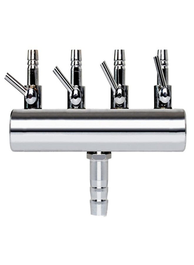 bnafes صمام هواء حوض السمك من BNAFES، مشعب رباعي الاتجاهات، مضخة تدفق الهواء، أنبوب موزع، صمام تحكم ذراع - Image 1