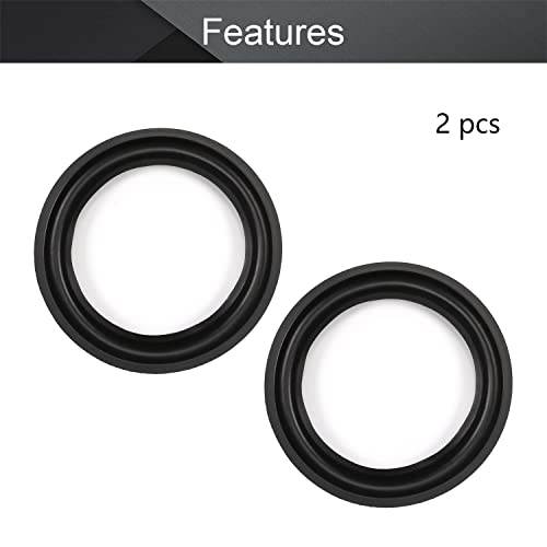 Fielect 12 Inch Speaker Rubber Edge Surround Rings Replacement Parts for Speaker Repair or DIY 2pcs - Image 3