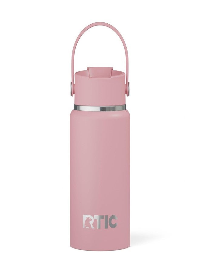 RTIC 16oz Outback Water Bottle, Ceramic Lined, Insulated, Stainless Steel, Double Wall Vacuum-Insulation, Leak-Proof Lid, BPA-Free Water Flask Hiking, Running, Sports, Outdoor, Dusty Rose - Image 1