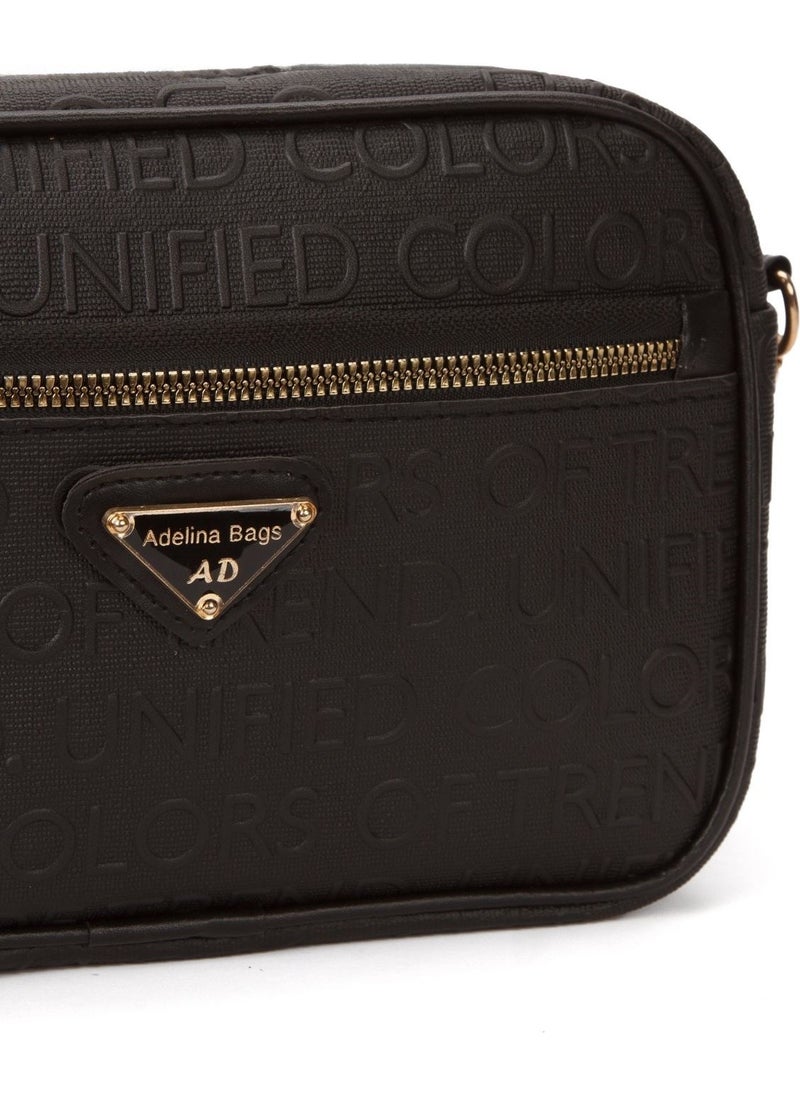 Adelina Bags - Women's Crossbody Black Shoulder Bag Wallet Bag - Image 1