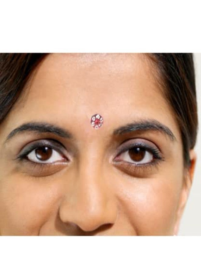 TRIOHOMES New Diamond Premium Collection Medium Size Round Fancy Bindis for Women (Colured Velvet Diamonds) - Image 5