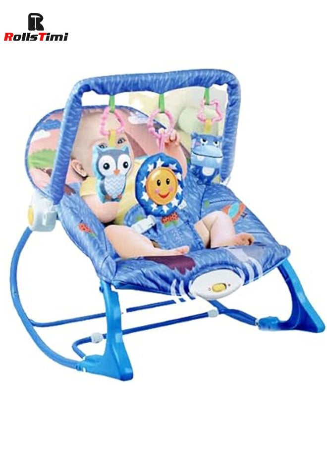 RollsTimi  Foldable Baby Rocking Chair With Music Vibration And Hanging Toys  - Image 1
