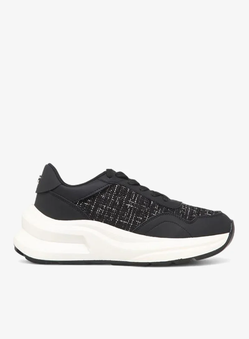 Women Panelled Lace-Up Sneakers