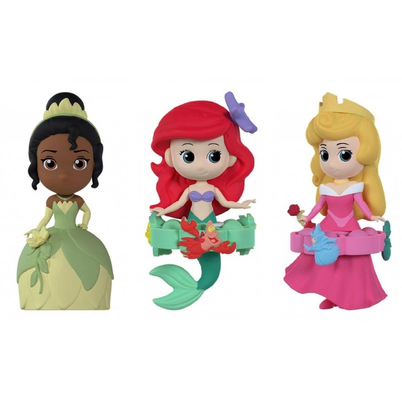 Eolo - Disney Princess Fidget Fun 9cm 3 Pieces Set (Ariel, Tiana, Aurora) with Keychain - FDP902-3A - Image 1