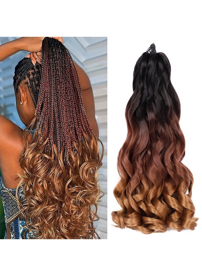كولورفول كوين تجديل الشعر الفرنسي المجعد 7 حزم 22 بوصة تجديل الشعر أومبير نطاط فضفاض موجة الكروشيه الضفائر للنساء الإسبانية مجعد ينتهي الشعر الاصطناعية (7 حزم 1B / 33/30) - Image 1