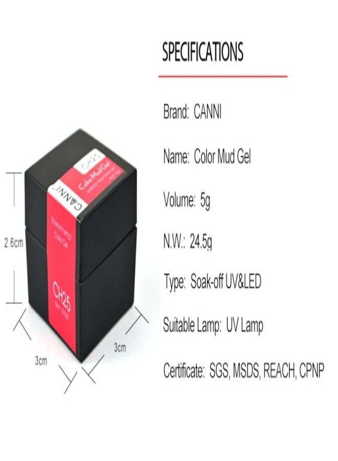 Canni جل طلاء الأظافر كاني لون مَد 1 قطعة 5 مل من بيل غاغا® طلاء جل قابل للإزالة LED لأظافر الصالون DIY في المنزل فرشاة غير مشمولة CH22-نبيذ - Image 3