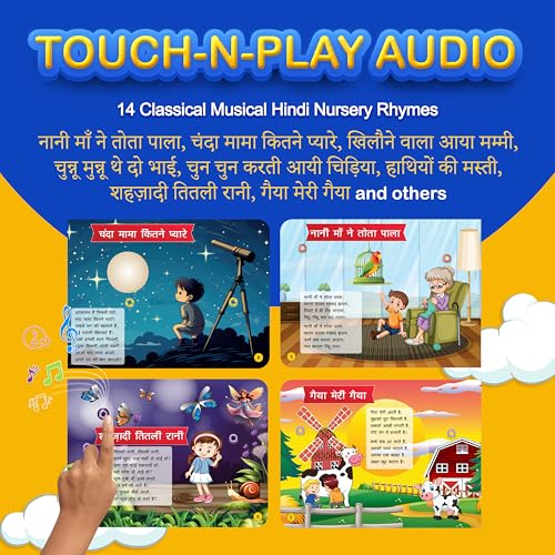 Kiddale Sing-Along Rhymes Sound Book | 28 Interactive Buttons with Popular English Rhymes & Sound Effects | HD Audio, Colorful Pages, Toddler-Safe | Ideal Gift for Ages 1–4 - Image 3