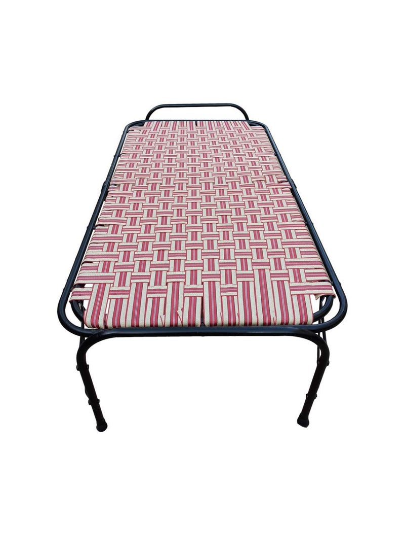 AARAM CHARPAI UDYOG - AARAM CHARPAI UDYOG Double Pipe Folding Bed Size 36 X 72 Folding Bed for Sleeping Purpose Extra Strong - Image 1
