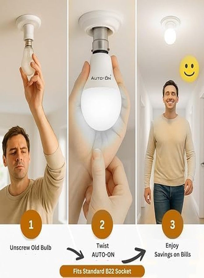 Auto-ON Motion Sensor LED Bulb (20W) (Automatic ON/OFF) (Works both during Day/Night) (Only Motion Sensing)-Surge Protector-(One Year Warranty) - Cool White- Pack of 1 - Image 5