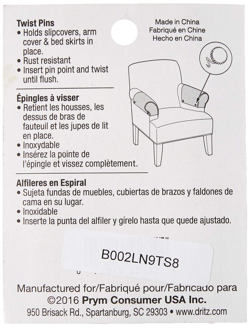 Dritz Home 9070 Twist Pins with Clear Heads (30-Piece) - Image 2