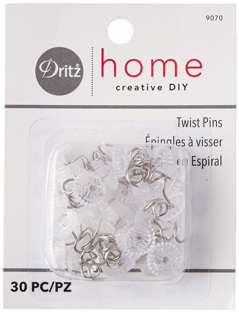 Dritz Home 9070 Twist Pins with Clear Heads (30-Piece) - Image 4