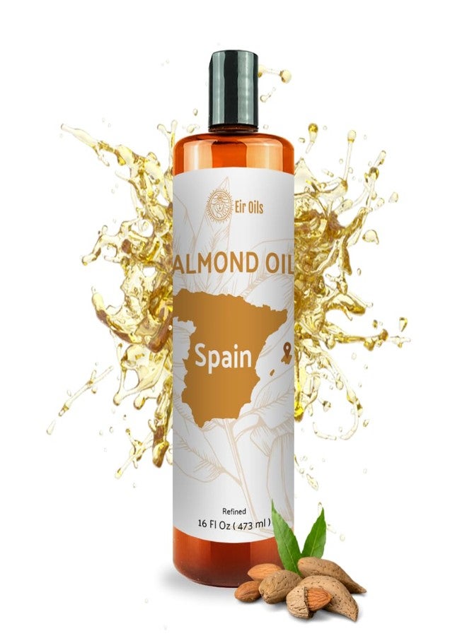 Nature Packaged Sweet Almond Oil (16 oz) - for Skin and Hair - Carrier Oil for Essential Oils Mixing - From EIR Oils' Farm in Mallorca, Spain - 2 Packs - Image 1