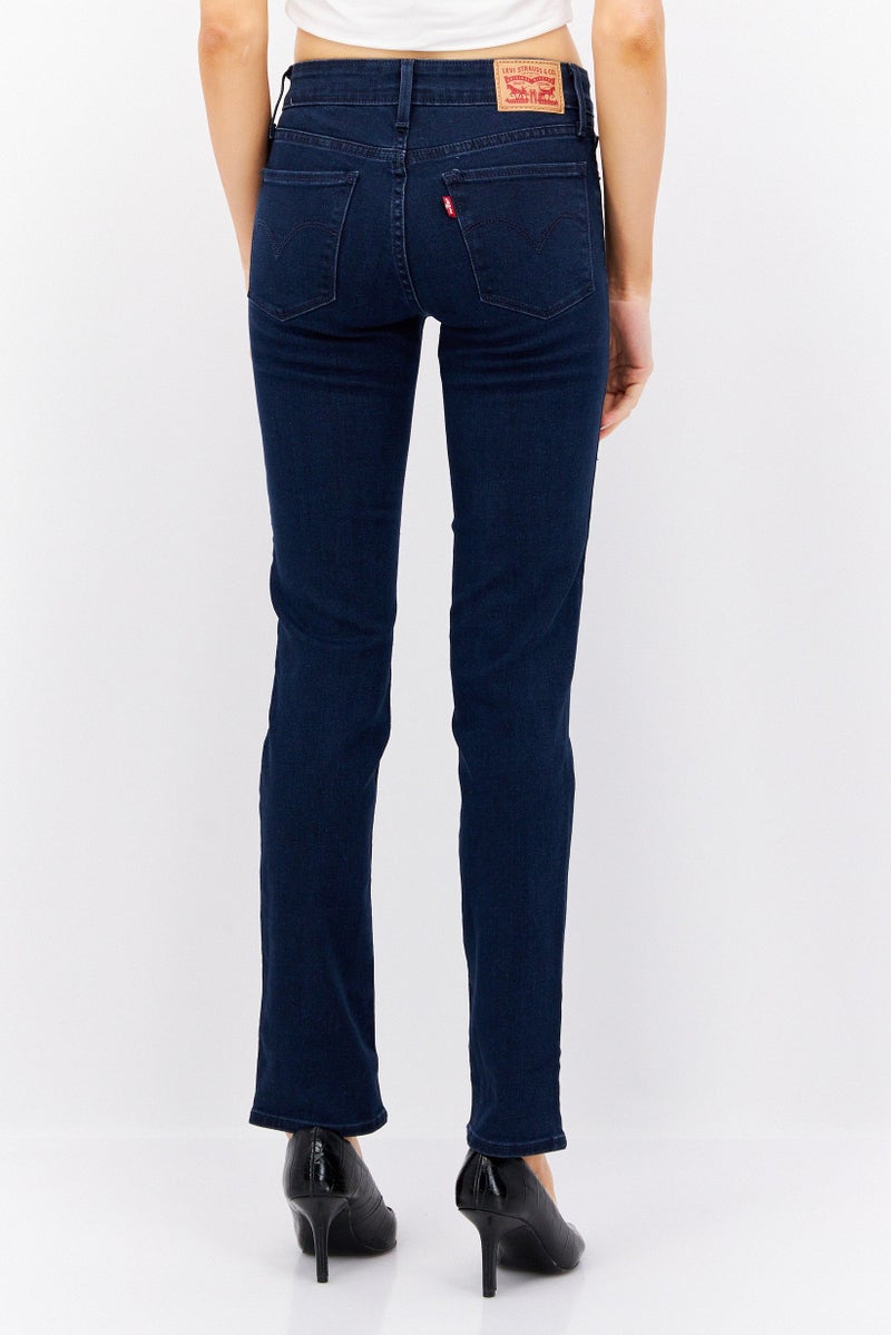 Levi's جينز دنيم مغسول للنساء بقصة عادية، أزرق - Image 3