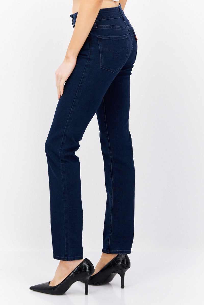 Levi's جينز دنيم مغسول للنساء بقصة عادية، أزرق - Image 2