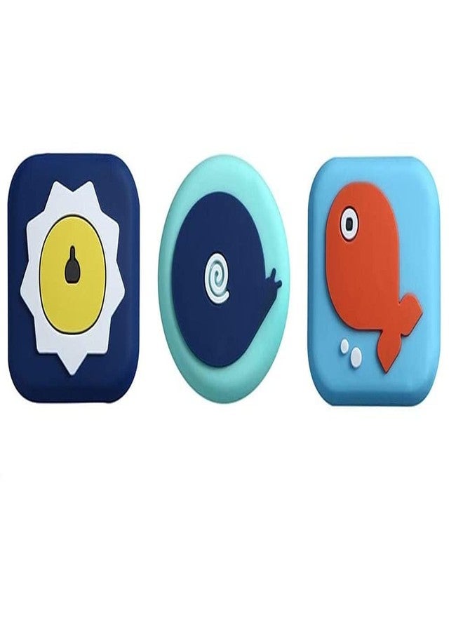 PLENARO Cartoon Silicone Door Stopper Self Adhesive Wall Protector Bumper Guard Stopper Anti Collision Door Bumper for Door Handle Furniture Protecting Wall Cabinets, Doorknobs (Set of 3 PCS) - Image 1