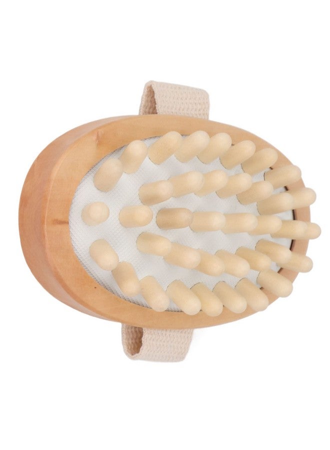 YOSOO Gasbag Massage Brush Wood Massage Body Brush Soothing Lymphatic Drainage Hand Drying Body Gasbag Brush Peeling Brush With Soft Massage Nodules Shower Brush Body Scrubber - Image 5