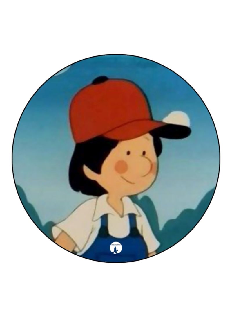 RKN Anime Bumpety Boo Theme Printed Badge Red/Blue/White - Image 2