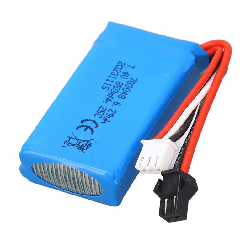 7.4V 850mAh Lithium Battery with SM Black Plug for WLtoys V912 - Lightweight Portable Design - RC Airplane Replacement Battery for RC Toy Vehicles - Image 5