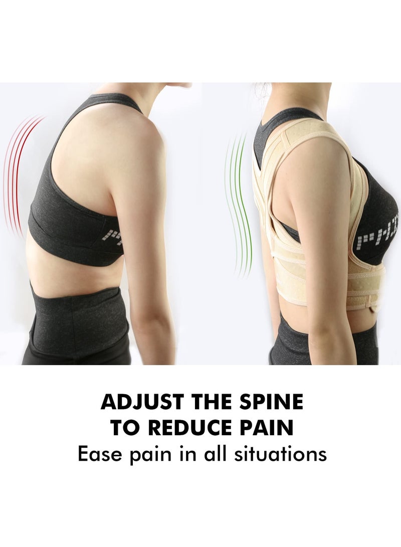 Excefore Posture Corrector for Women and Men, Adjustable Breathable Back Straightener, Clavicle Support, Relax Neck, Shoulder, and Upper Back (M 27"-35") - Image 4