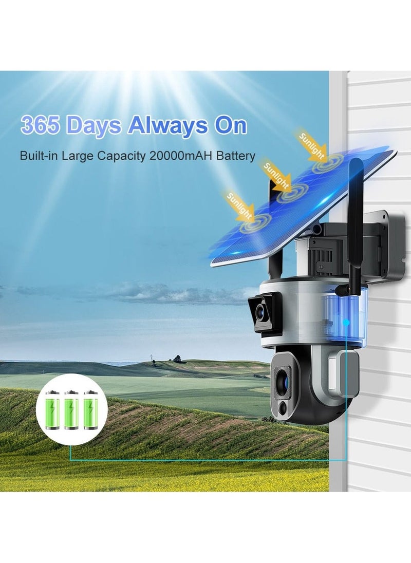 LS Vision （with 64G TF SD card）Solar surveillance camera MS1 4G 4K  - Image 2