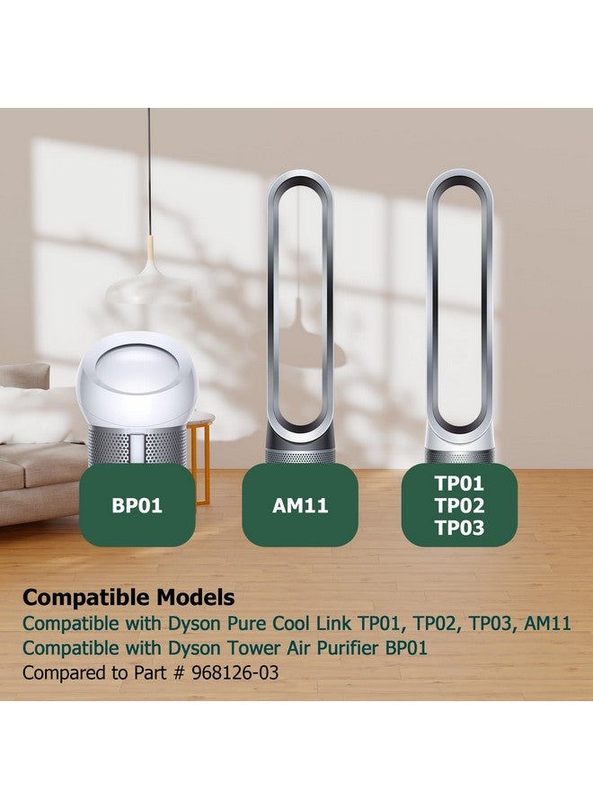 Funmit TP01 HEPA Filter Replacement for Dyson Tower Purifier Pure Cool Link TP01, TP02, TP03, AM11, BP01, Funmit 360° Combi HEPA and Activated Carbon Filter, Compared to Part 968126-03 - Image 4