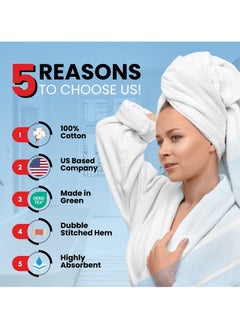Infinitee Xclusives Premium Bath Towels Set Pack of 4-100% Ring Spun Cotton Towels - Grey Bath Towels 68cm x 137cm - Soft Feel, Quick Dry, Highly Absorbent Durable Towels, Perfect for Daily Use by Infinitee Xclusives  - Image 2