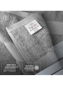 Infinitee Xclusives Premium Bath Towels Set Pack of 4-100% Ring Spun Cotton Towels - Grey Bath Towels 68cm x 137cm - Soft Feel, Quick Dry, Highly Absorbent Durable Towels, Perfect for Daily Use by Infinitee Xclusives  - Image 3
