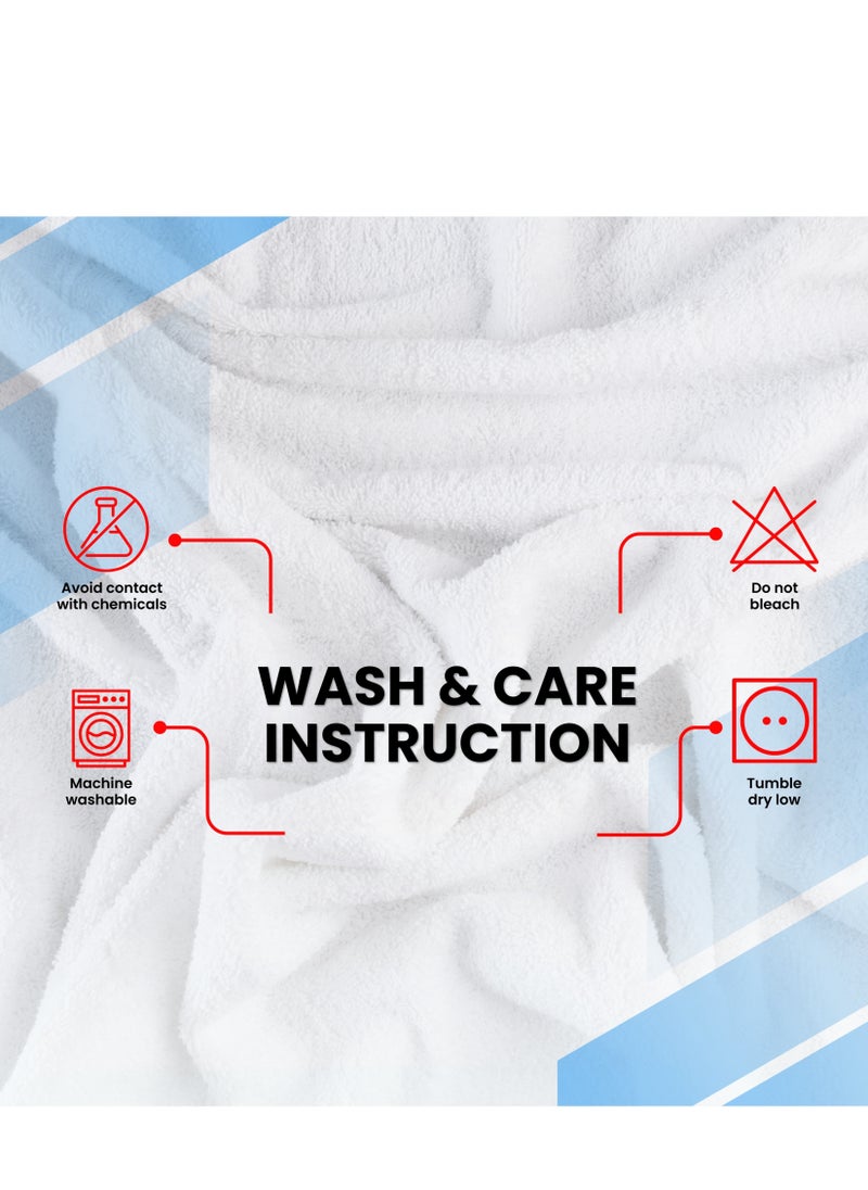 Infinitee Xclusives Premium Bath Towels Set Pack of 4-100% Ring Spun Cotton Towels - Grey Bath Towels 68cm x 137cm - Soft Feel, Quick Dry, Highly Absorbent Durable Towels, Perfect for Daily Use by Infinitee Xclusives  - Image 3