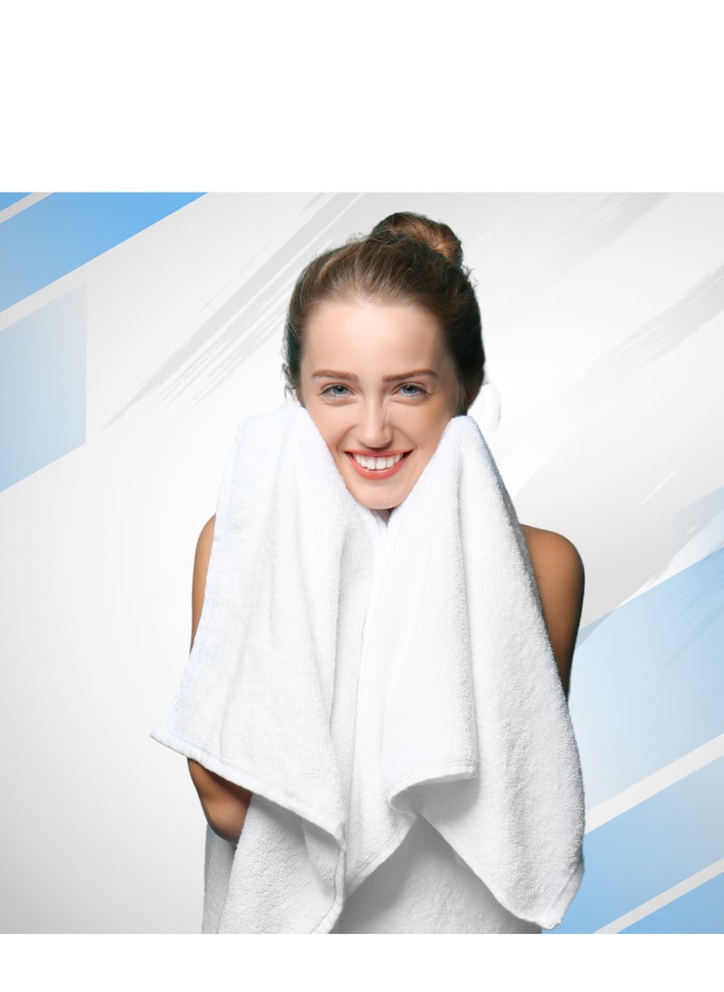 Infinitee Xclusives Premium Bath Towels Set Pack of 4-100% Ring Spun Cotton Towels - Grey Bath Towels 68cm x 137cm - Soft Feel, Quick Dry, Highly Absorbent Durable Towels, Perfect for Daily Use by Infinitee Xclusives  - Image 4