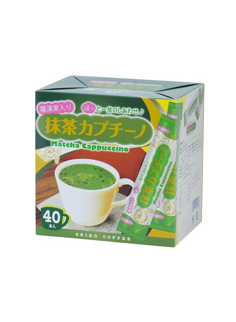 Seiko Matcha Cappuccino from Japan, 40 Sachet - Image 1