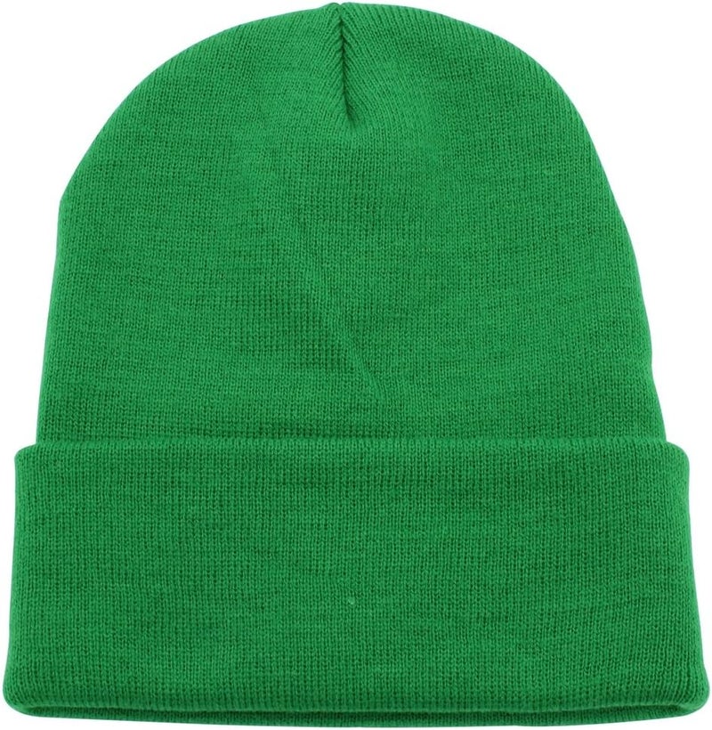 Top Level Beanie Men Women - Unisex Cuffed Plain Skull Knit Hat Cap - Image 1