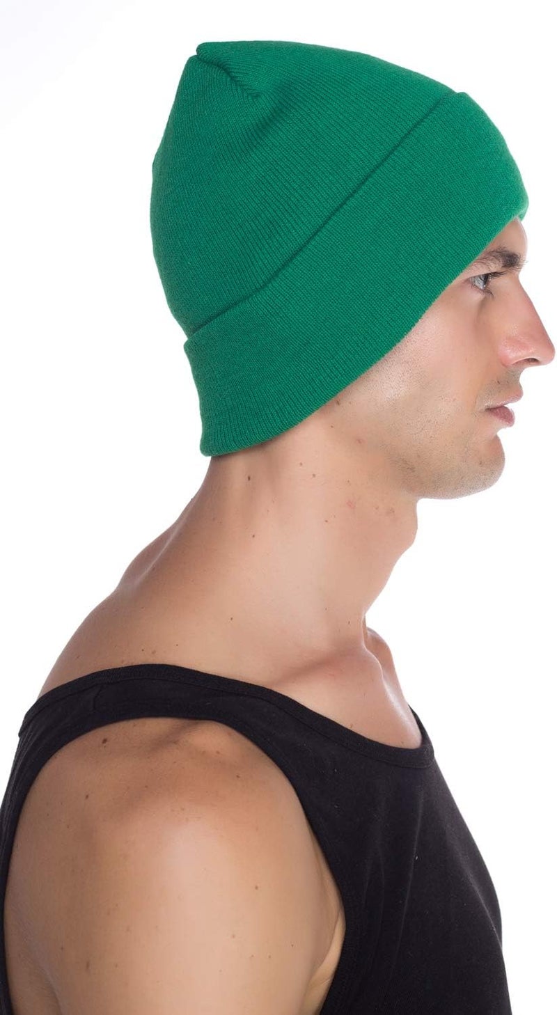 Top Level Beanie Men Women - Unisex Cuffed Plain Skull Knit Hat Cap - Image 5