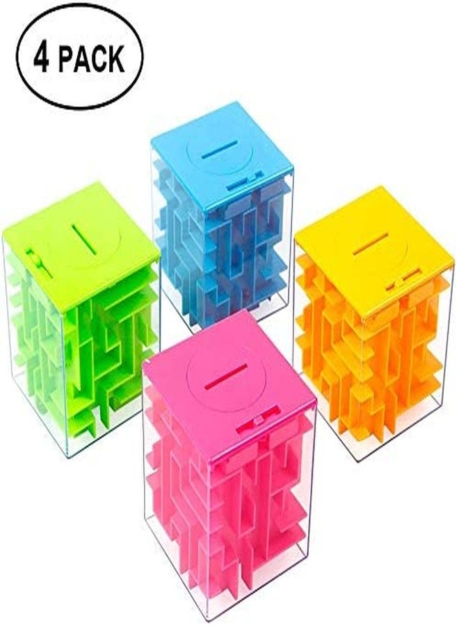 ThinkMax Money Maze Puzzle Box for Kids and Adults, Perfect Money Holder Maze Puzzle Gift Box (4 Pack) - Image 2