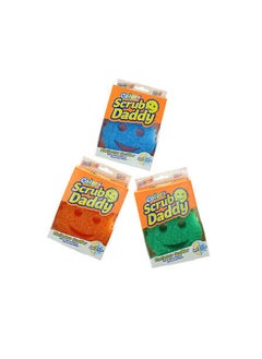 Scrub Daddy Flex Texture Multicolour Sponge - Scratch-Free Dish Sponge Colour Variety Pack - BPA Free & Made with Polymer Foam - Stain & Odor Resistant Kitchen Sponge – Assorted, Pack Of 1.  - Image 1