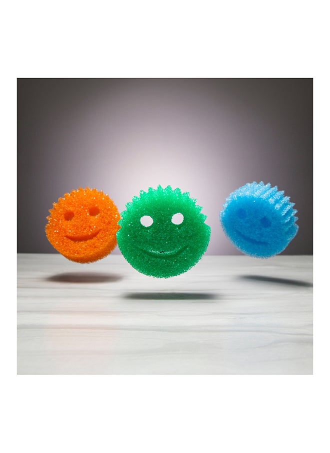 Scrub Daddy إسفنجة فليكس بنسيج متعدد الألوان - إسفنجة صحون خالية من الخدوش مجموعة متنوعة من الألوان - خالية من BPA ومصنوعة من رغوة بوليمر - إسفنجة مطبخ مقاومة للبقع والروائح - مجموعة متنوعة، عبوة من 1.  - Image 4