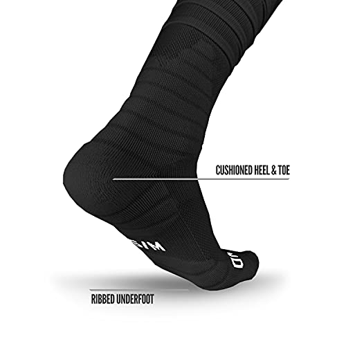 NXT NXTRND Nxtrnd XTD Scrunch Football Socks, Extra Long Padded Sport Socks for Men & Boys (Black, L/XL) - Image 4