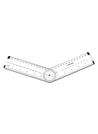 -7752 Angle Measurement Ruler - Clear, Flexible And Adjustable Geometry Measuring Tool - Measure Angles To 360 Degrees And Lines To 12" - pzsku/ZA7250847B9294A947505Z/45/_/1735214557/80f06648-446e-4645-8c79-35a0bfa4ad81