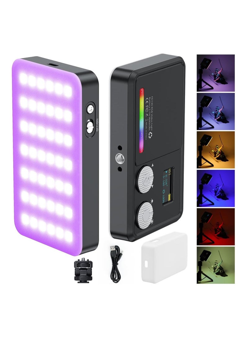 Generic VL140 RGB Video Light, Portable RGB Camera Light, 3600mAh Battery, 360 Full Color 20 Light Effects, CRI≥95 2500-9000K LED Panel DSLR Photography Lighting  - Image 1